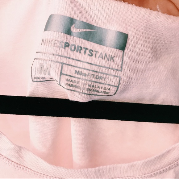 NIKE BABY PINK CROPPED TANK TOP - Picture 5 of 6